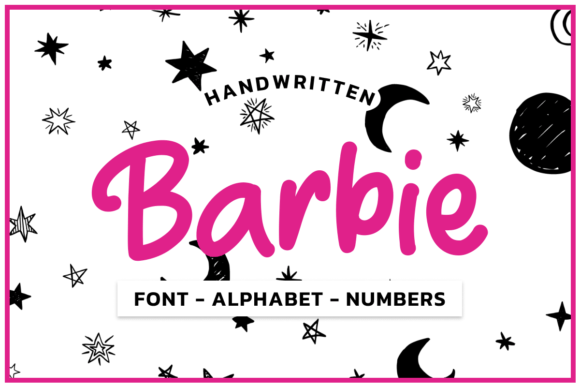 Barbie Pink Font Alphabet: A Graphic Design Asset for Crafts and Local Business Branding