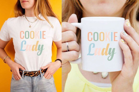 Cookie Lady Svg: Graphics for Crafts