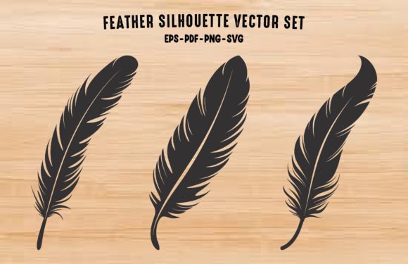 Free Bird Feather Silhouette PNG Clipart