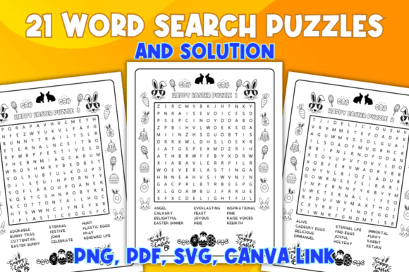 KDP Easter Word Search Graphics Freebies