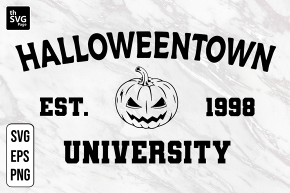 Pumpkin Halloweentown University SVG: A Spooky Graphic Design Asset for Fall Campaigns