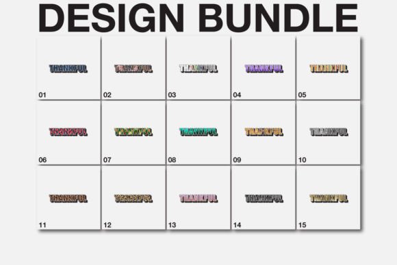 Sublimation Thankful SVG Bundle for Local Business Branding