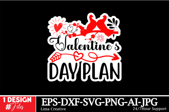 Valentines Day Plan Sticker: Graphics and Crafts for Content Publishing